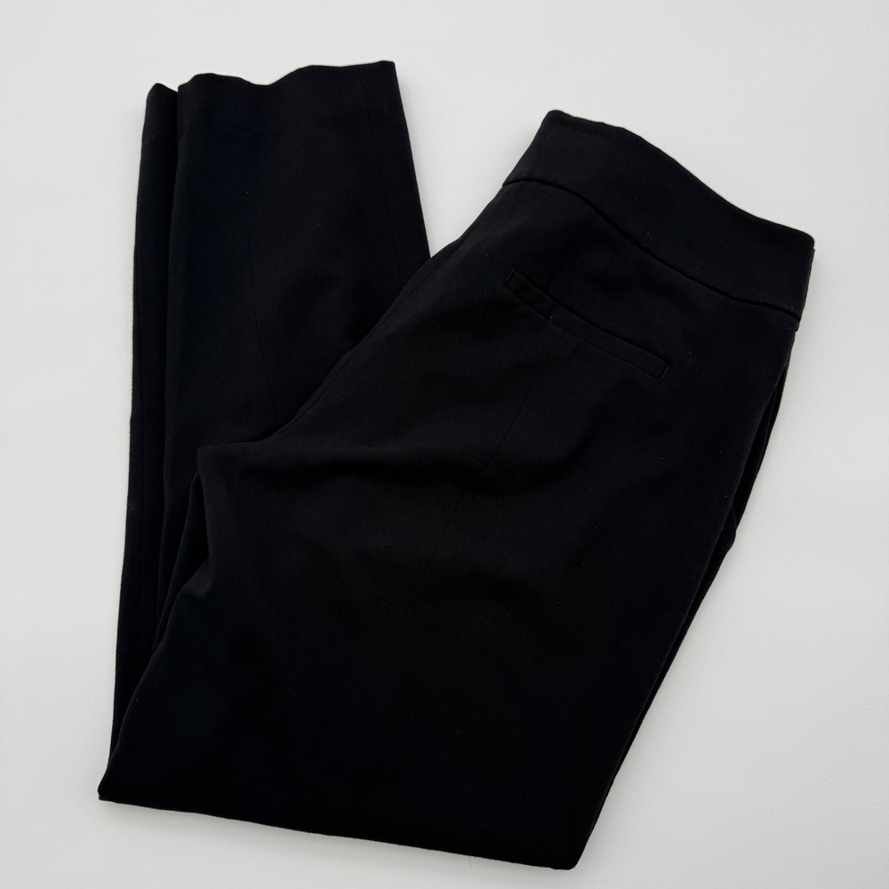 Ann Taylor LOFT Julie Black Straight Leg Dress Pants Womens Size 4 Office Wear